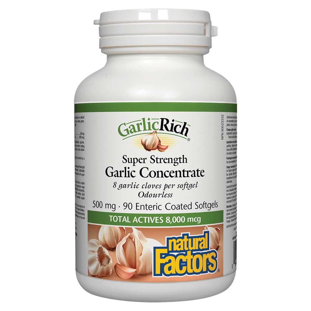 Natural Factors GarlicRich (90 Softgels) - Lifestyle Markets